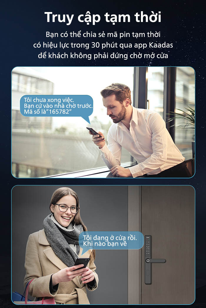 Gửi mã từ xa cho khách vào nhà mà không lo sợ lộ mật khẩu chính