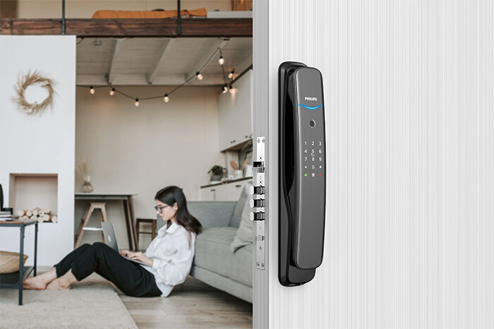 Khóa vân tay cửa gỗ Philips DDL702E