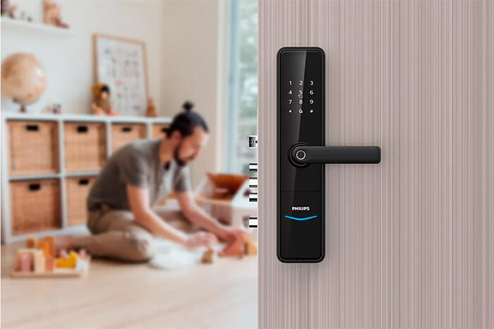 Khóa vân tay cửa gỗ Philips DDL603E