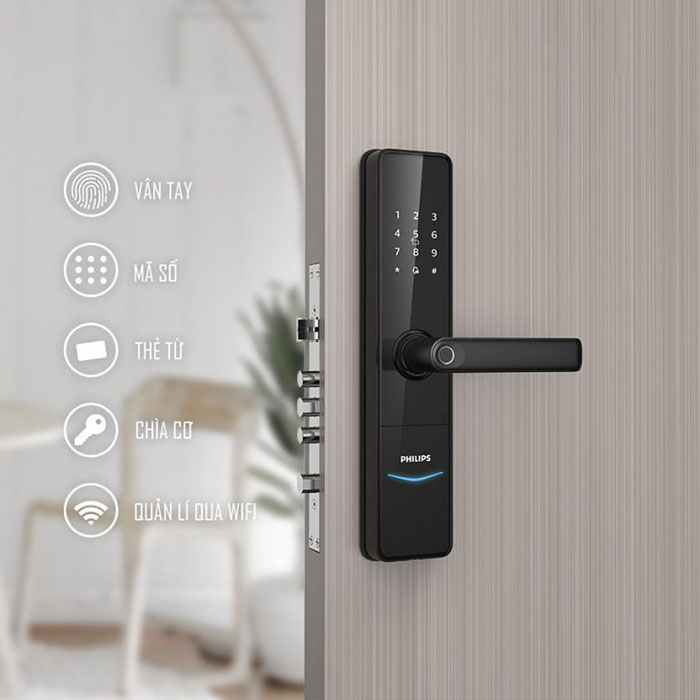 Khóa vân tay cửa gỗ