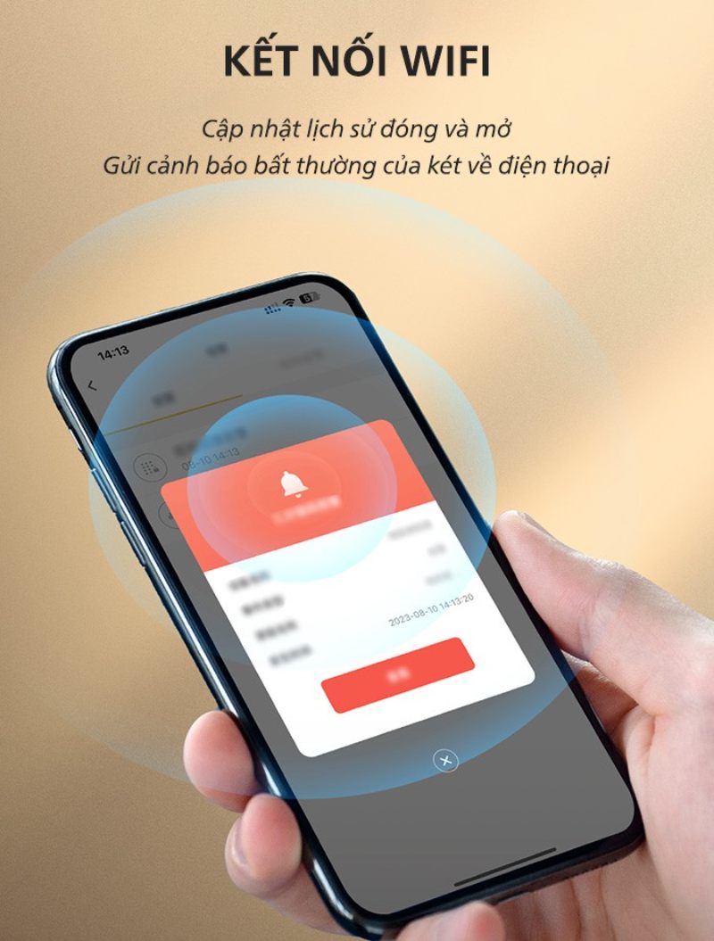 Két sắt gửi cảnh báo về điện thoại