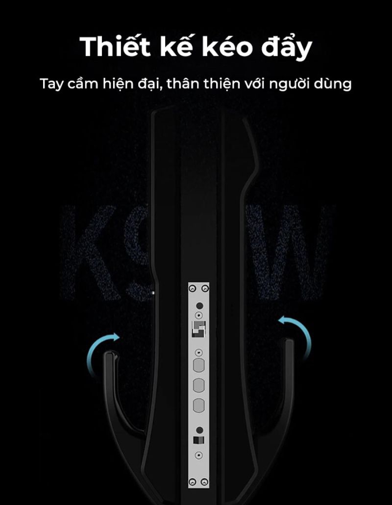 Khóa vân tay cửa nhôm tích hợp Wifi cao cấp Kaadas K9-5W