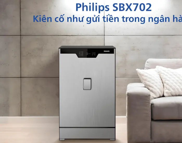 Két sắt Philips SBX702 bảo mật cao cho gia đình và văn phòng Quy Nhơn