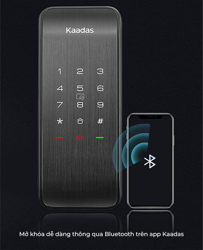 Kết nối khoá dễ dàng qua Bluetooth trên điện thoại