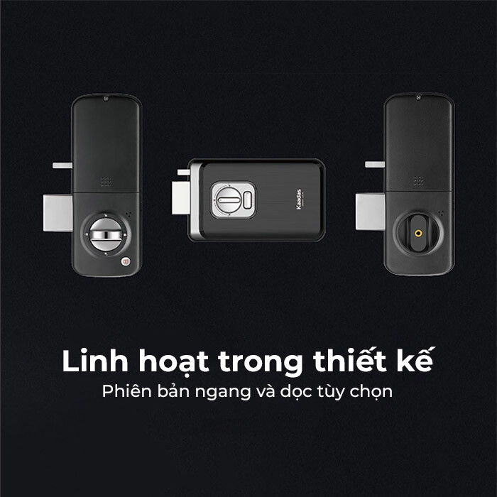 Thiết kế linh hoạt, dễ dàng lắp đặt lên cửa