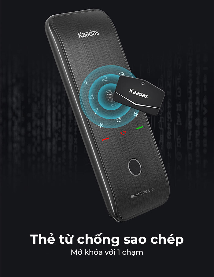 Thẻ từ thông minh chống chép trên Kaadas R6
