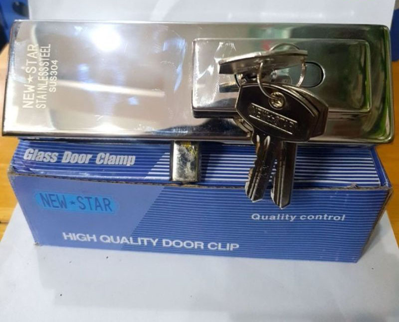 Khóa cửa kính cường lực Newstar