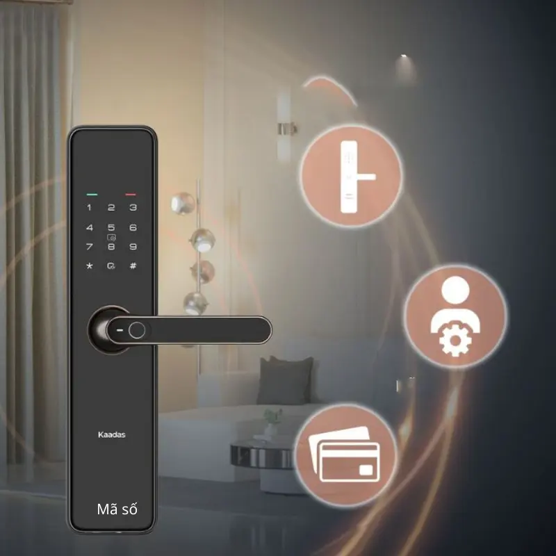 Khóa thông minh hỗ trợ vân tay mã số thẻ từ và nhận diện khuôn mặt