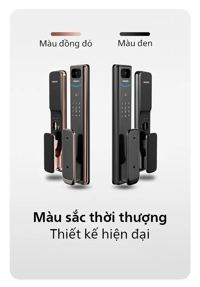 Khóa vân tay Philips Alpha-V hiện đại đa phương thức mở tiện lợi an toàn
