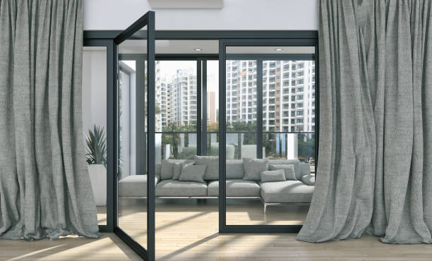 Mẫu Cửa Nhôm Kính Cho Phòng Khách Sang Trọng