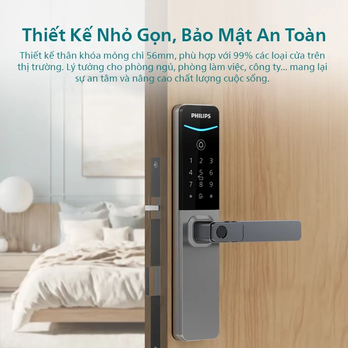 Khóa vân tay văn phòng thường đơn giản, dễ sử dụng và lưu trữ được nhiều vân tay