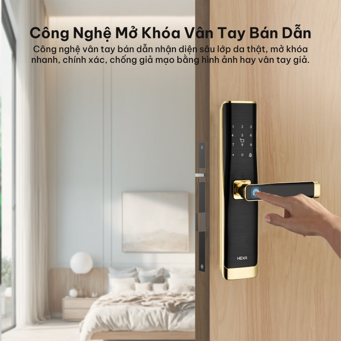 Khóa cửa thông minh HEXA L100