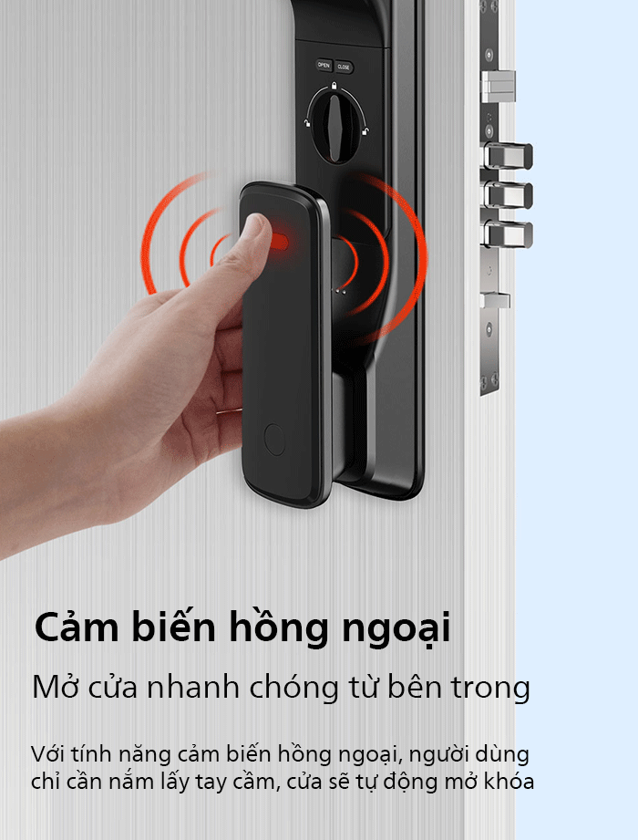 Khóa cửa Philips Alpha-VP sang trọng bảo mật cao với nhiều phương thức mở khóa
