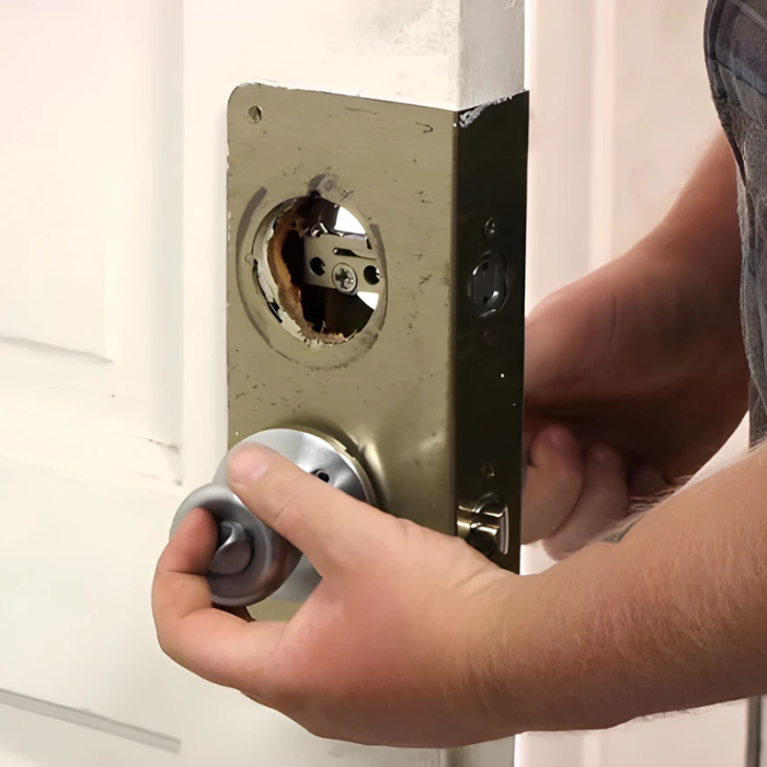 Cách thay khóa cửa cũ hỏng 3