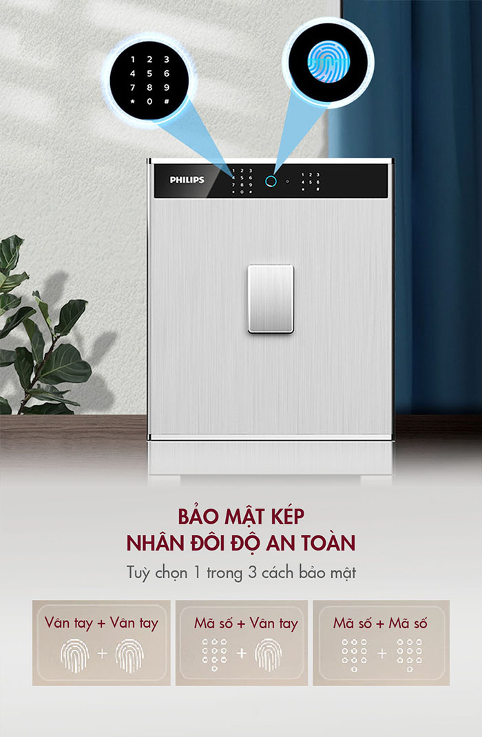 Philips SBX701-4B0 bảo mật kép