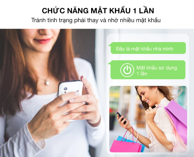 Cài đặt thêm mã số mở cửa 1 lần