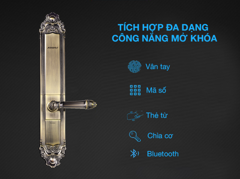 Cách sử dụng khóa cửa điện tử Kaadas 6002