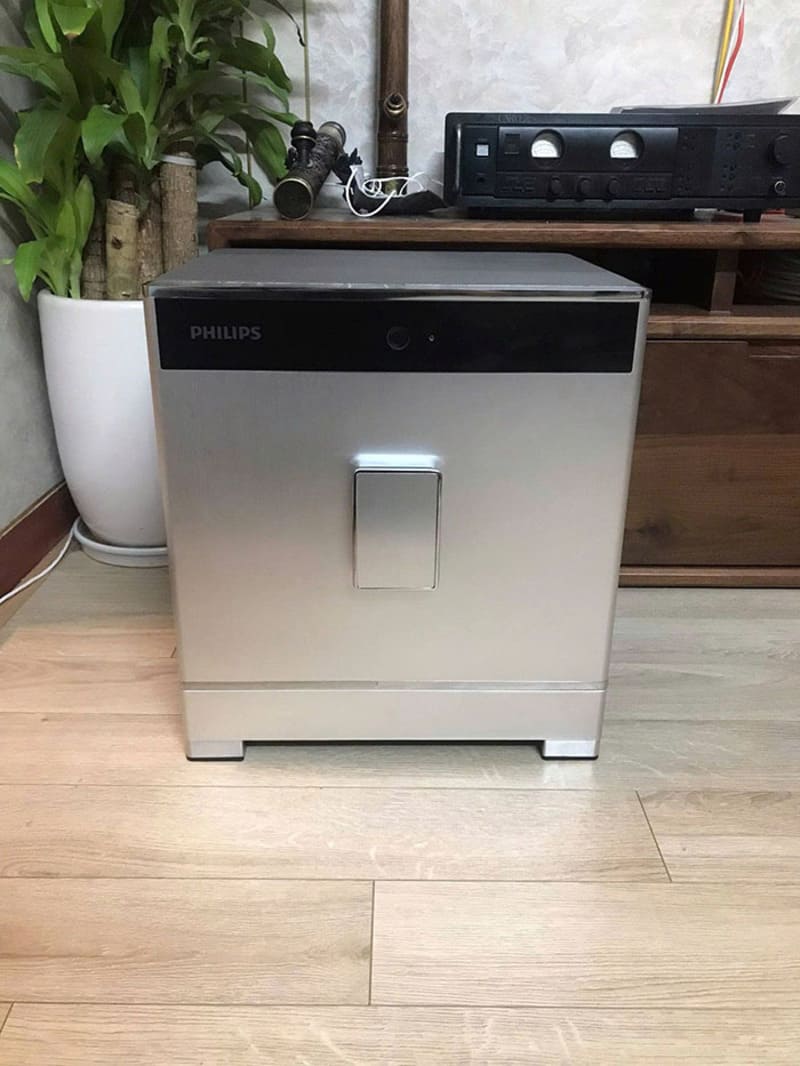 Hình ảnh lắp đặt thực tế két sắt SBX701