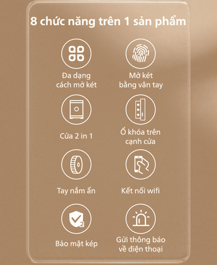 8 chức năng trên cùng 1 sản phẩm 