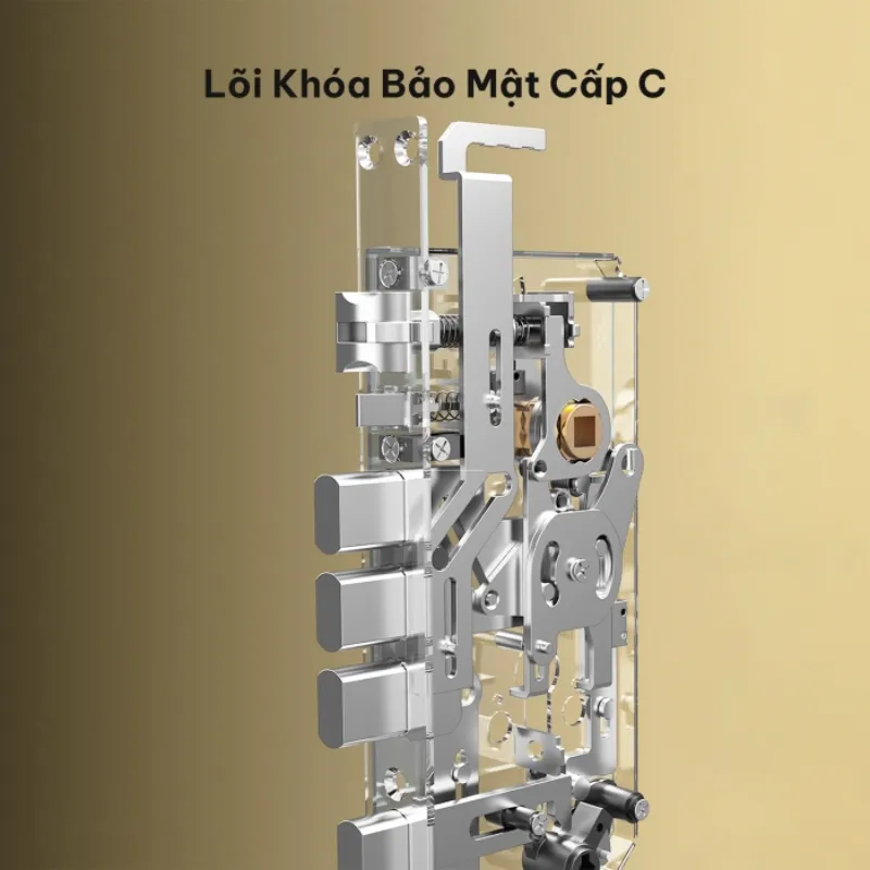 Cấu tạo khóa vân tay chống nước với vỏ hợp kim bền bỉ