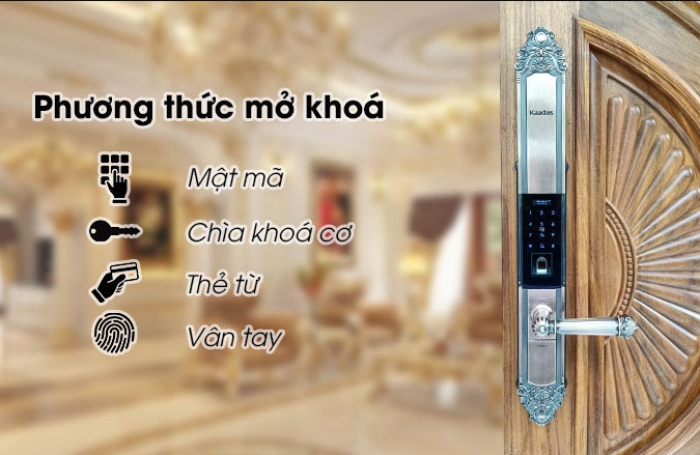 Lắp đặt khóa vân tay Kaadas 6002 phong cách tân cổ điển