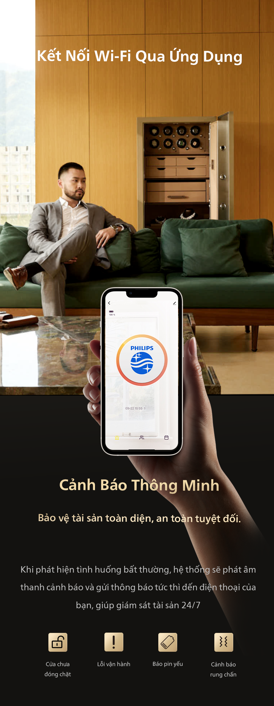 Philips Valis kết nối ứng dụng