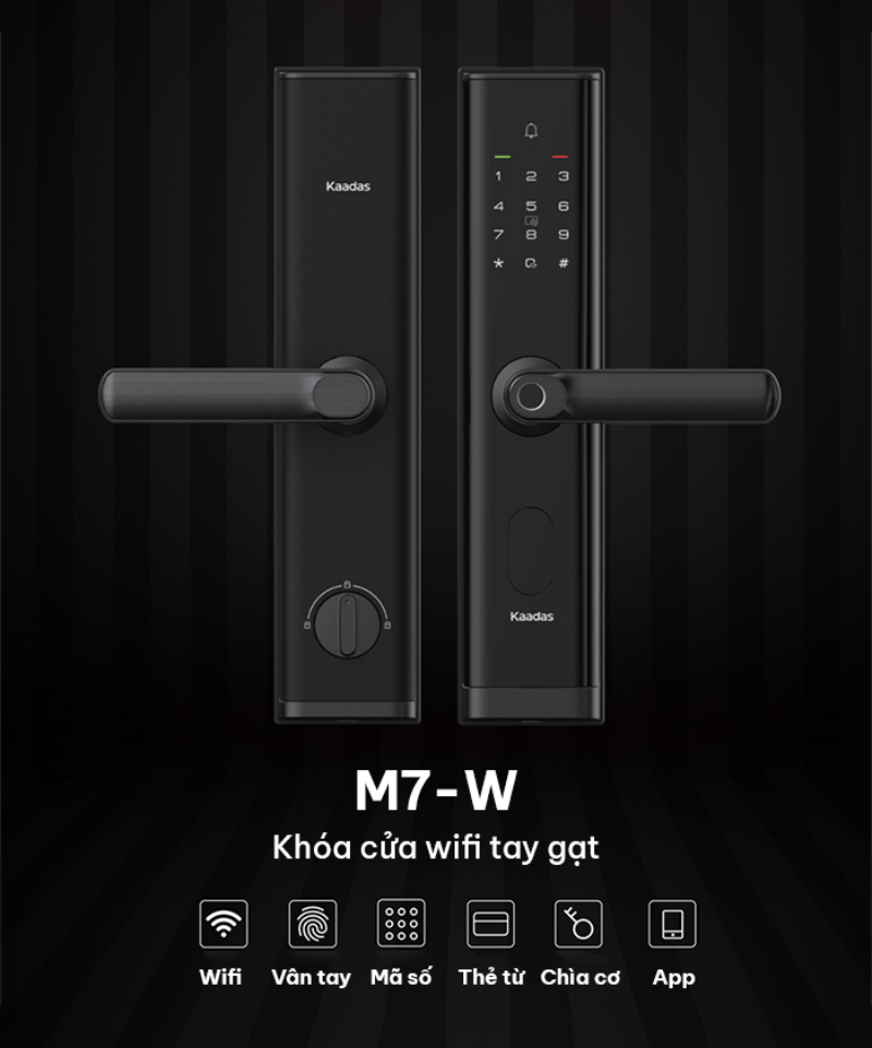 Khóa cửa mã số Kaadas M7-W