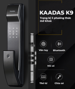 Kaadas K9 kéo đẩy với 5 cách mở khoá thân thiện, hiệnd dại.