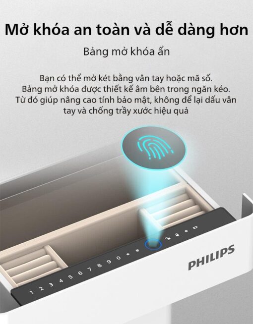 Bảng mở khoá ẩn tinh tế trên Philips SBX301