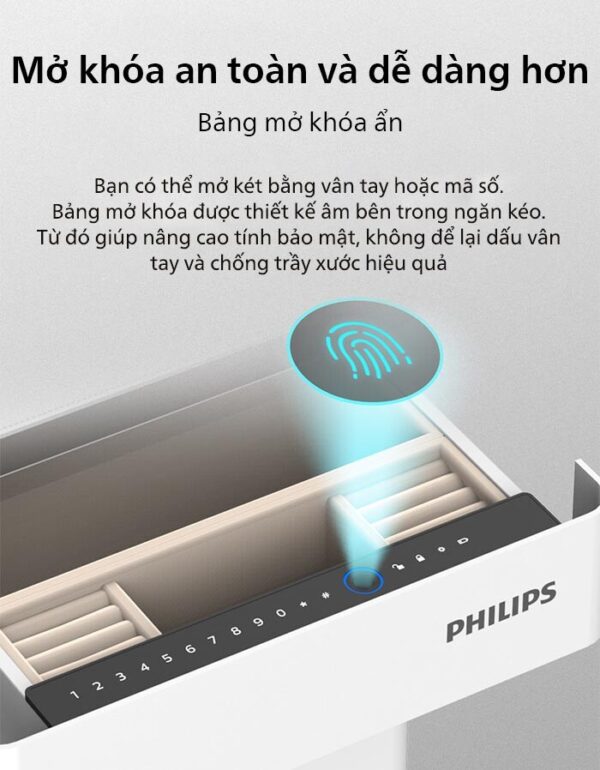 Bảng mở khoá ẩn tinh tế trên Philips SBX301