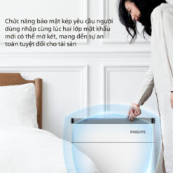 Tính năng bảo mật kép nhân đôi an toàn trên két sắt điện tử Philips SBX301