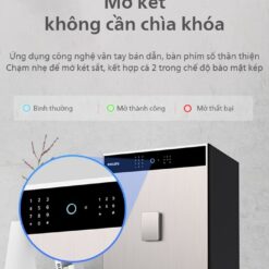 Đèn thông báo trực quan với 3 màu: xanh dương, xanh lá và đỏ