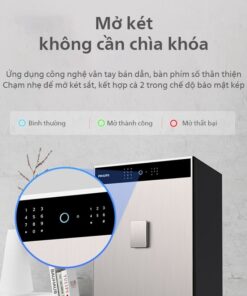 Đèn thông báo trực quan với 3 màu: xanh dương, xanh lá và đỏ