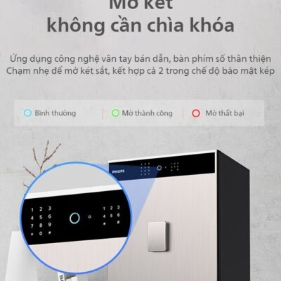 Đèn thông báo trực quan với 3 màu: xanh dương, xanh lá và đỏ