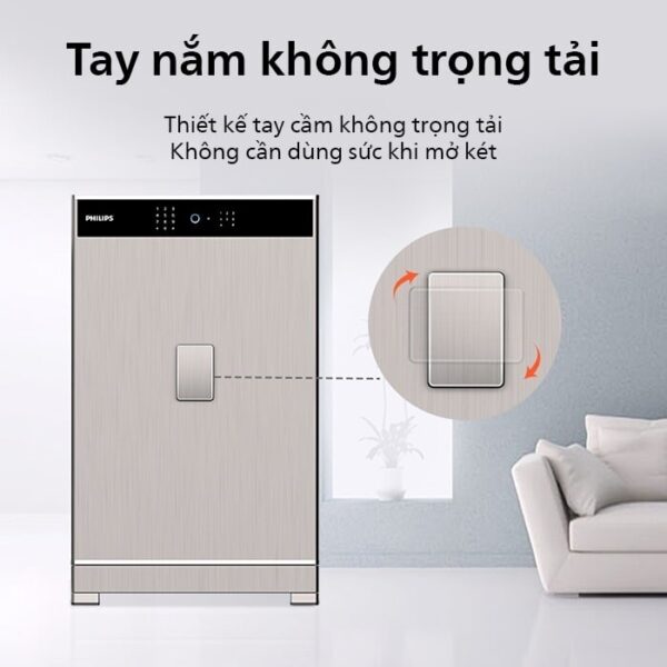 Tay nắm không tọng tải, mở cửa nhẹ nhàng không cần dùng lực.