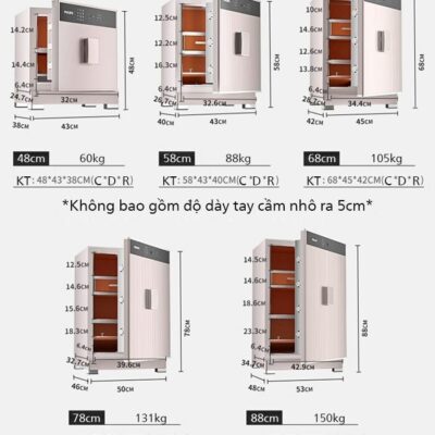 Đa dạng hạng cân cũng như kích thước cho người dùng tuỳ ý lựa chọn