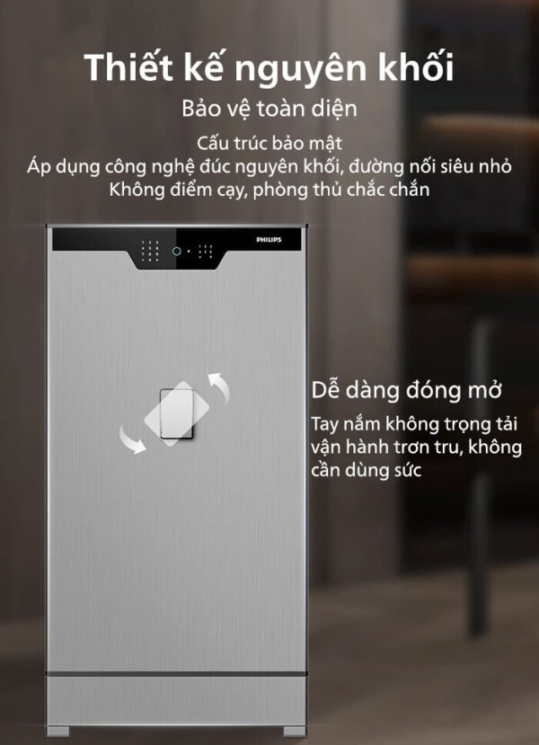 Thiết kế nguyên khối không điểm cạy chống trộm tuyệt đối