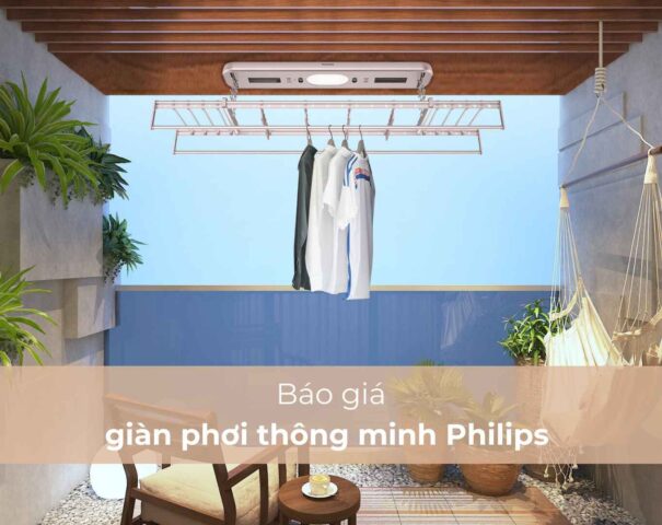 báo giá giàn phơi thông minh Philips chính hãng