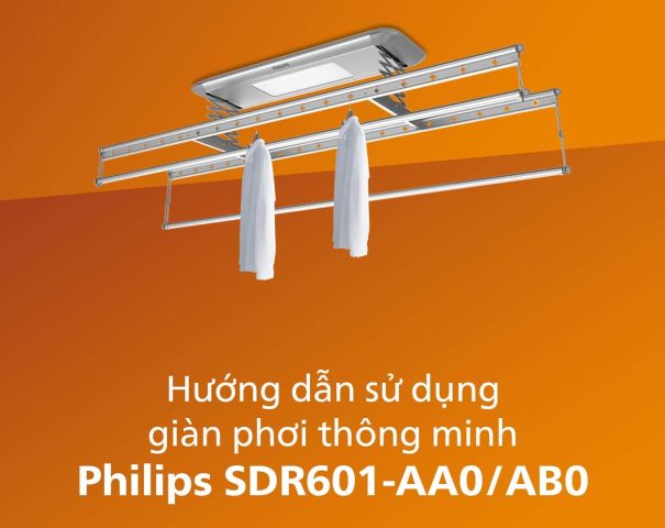 hướng dẫn sử dụng giàn phơi philips sdr601-aa0/ab0