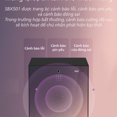 Đa dạng cảnh báo trên két sắt