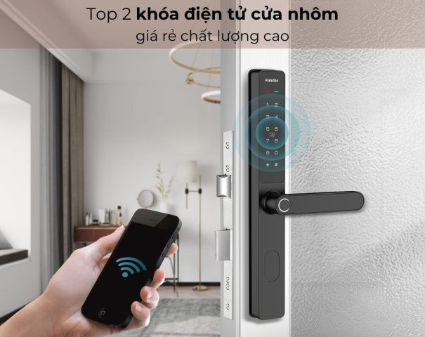 Khóa điện tử cửa nhôm