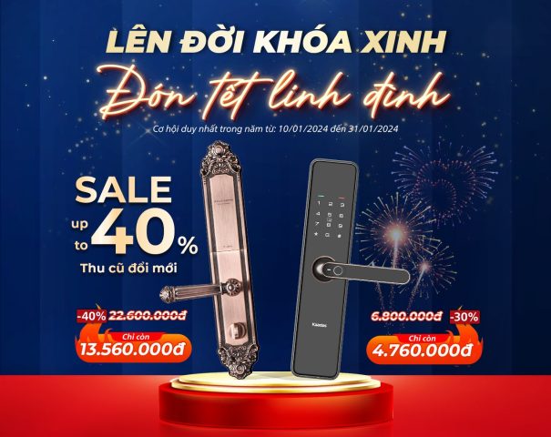 Lên đời khóa xinh - đón tết linh đình: giảm giá khủng lên đến 40% dịp cuối năm