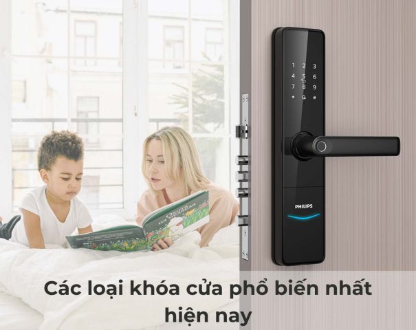 Các loại khóa cửa phổ biến nhất hiện nay