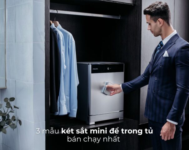 Két sắt mini để trong tủ