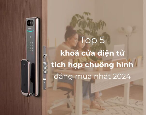 Khoá cửa điện tử tích hợp chuông hình