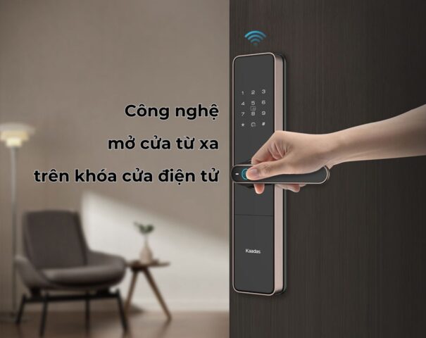 Công nghệ mở cửa từ xa trên khóa cửa điện tử