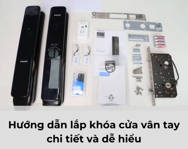 Hướng dẫn lắp khóa cửa vân tay 4