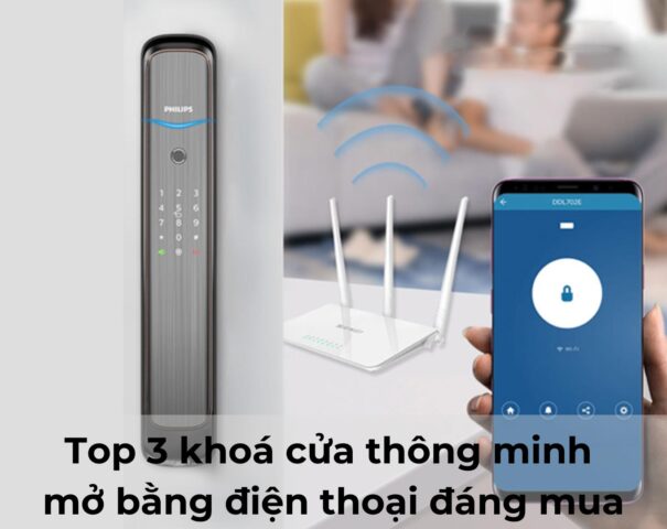 Khóa cửa thông minh mở bằng điện thoại