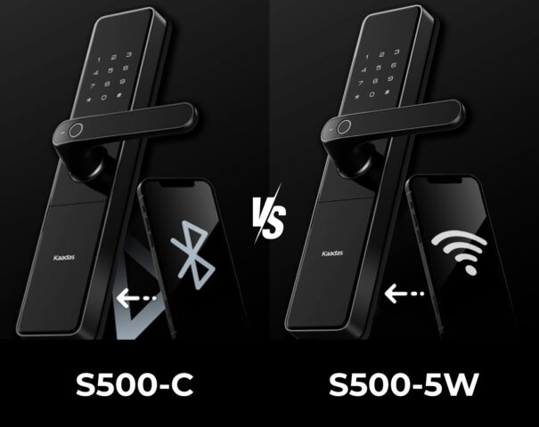 So sánh khóa cửa Kaadas S500-C và S500-5W