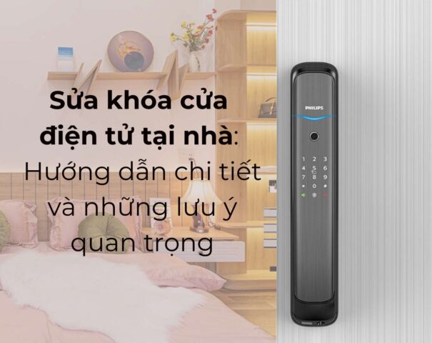 Sửa khóa cửa điện tử tại nhà